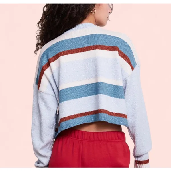 PacSun LA Hearts Marissa Striped Cozy Crew Neck Sweater NWOT Size M - Image 2