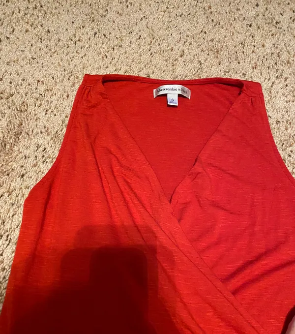 Abercrombie Red Wrap Shirt - Image 2