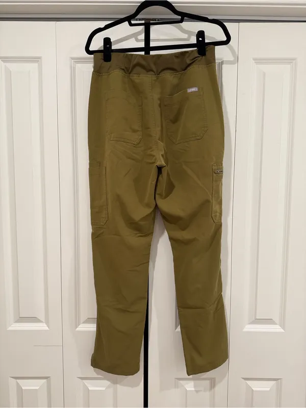 Women’s FIGS Martini Olive Yola HR Scrub Pants - Image 2