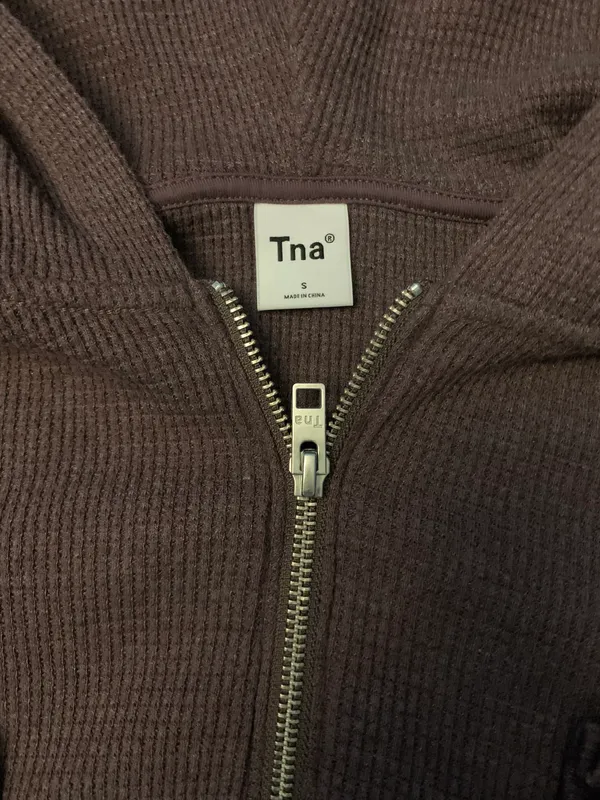 Aritzia TNA thermal Hoodie - Image 4