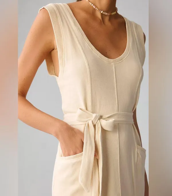 Anthropologie Daily Practice Seamed Sleeveless Dress size M - Image 3