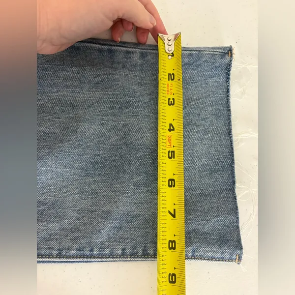 Old Navy US Women's Plus Sz 16 Higher‎ High-Rise Raw Hem Cropped Jeans NEW - Image 8