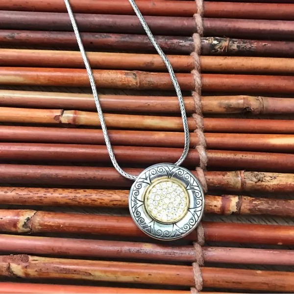 Brighton Reversible Pave Crystal Circle Necklace - Image 8