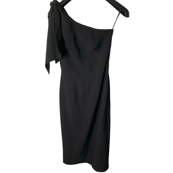 Dress the Population Tiffany One-Shoulder Midi Dress black women's size small - Image 2
