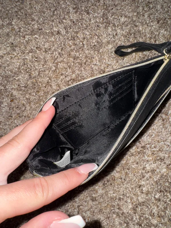 Plain Black Wristlet Purse - Image 3