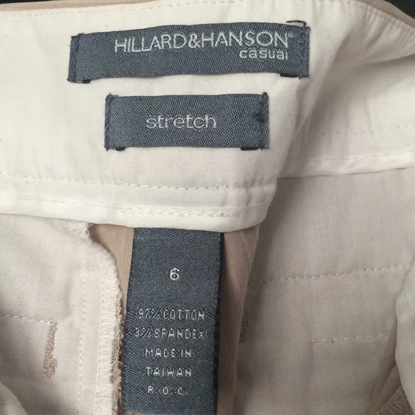 Hillard & Hanson Vintage Size 6 tall boot cut tan pants for women - Image 6
