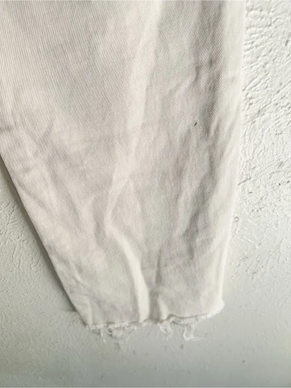 Rolla’s Eastcoast Crop Flare High Rise Salt Wash Sz 27 Off White - Image 9