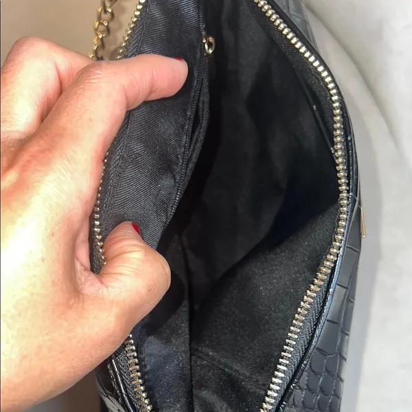 Aldo Black‎ Crocodile-Embossed Crossbody Bag - Image 5