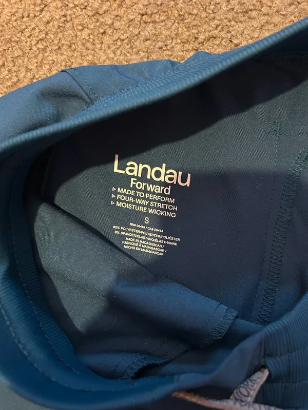 Caribbean blue scrub pants - Image 3