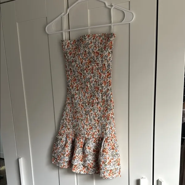 Windsor Floral Smocked Strapless Dress - Image 2