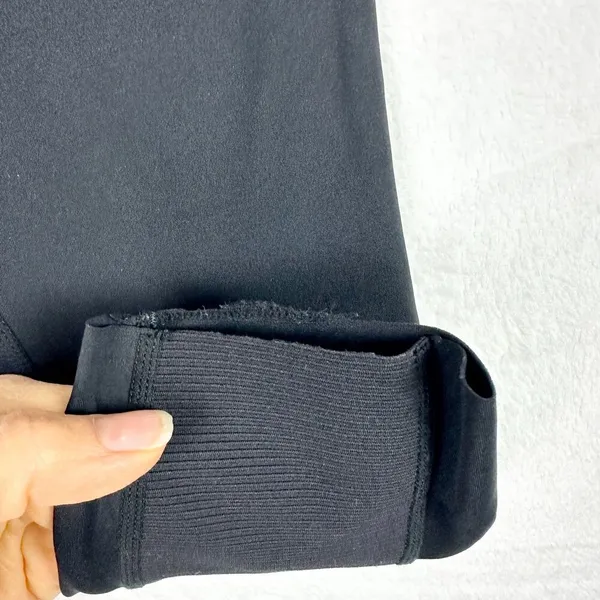 Moto Leggings Size 12 Cropped Black Athletic Athleisure READ - Image 6