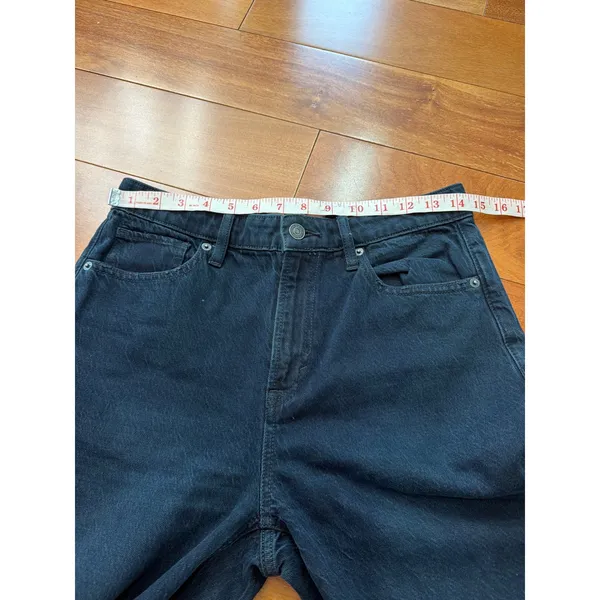 We The Free Lace Up Slouchy Jeans Womens Black Side Tie Wide Leg Denim 28 - Image 6