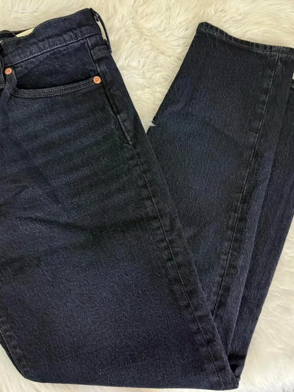 Levi’s Wedgie High Rise Tapered Jeans Dark Wash Size 27 NWT - Image 8