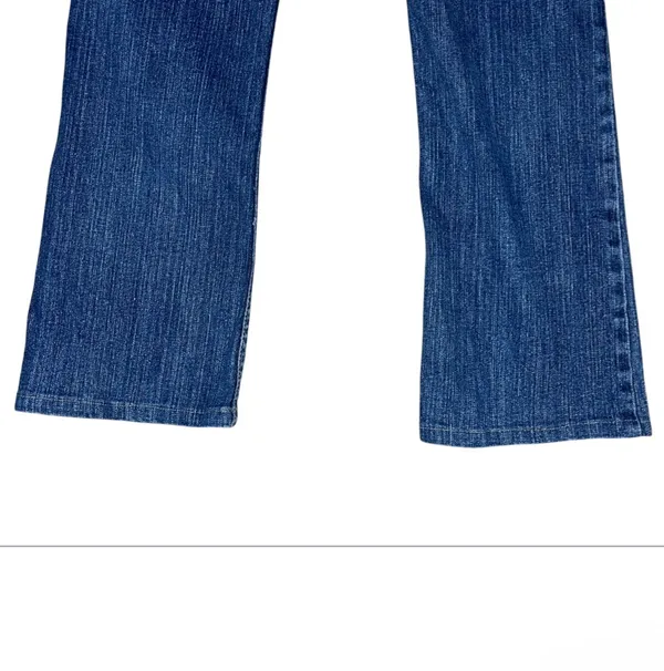Vintage 90s Guess Jeans Straight Leg Womens 29 Mid Rise Triangle Logo Y2K Grunge Denim - Image 8