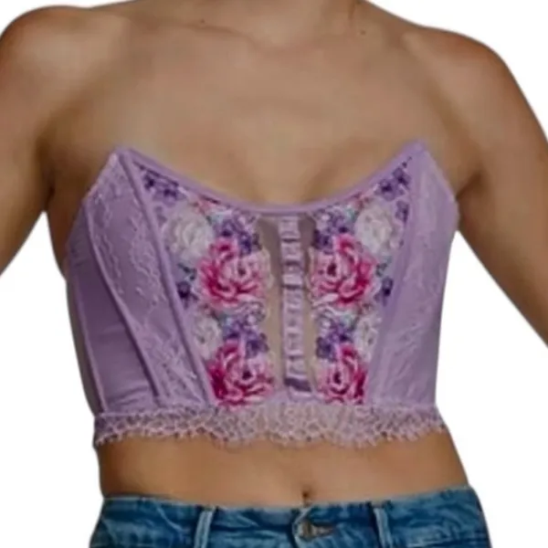 Victoria’s Secret small Dream Angels embroidered corset top BC3 3248 - Image 13