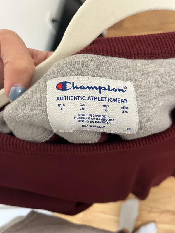 Burgundy Champion Crewneck - Image 2