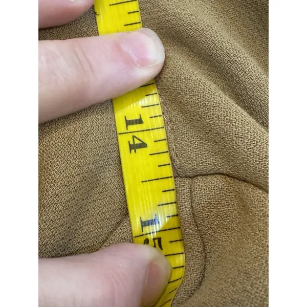 Parker Women's The Nima Wide-Leg Pants Camel Cognac Size 12‎ Career - Image 9