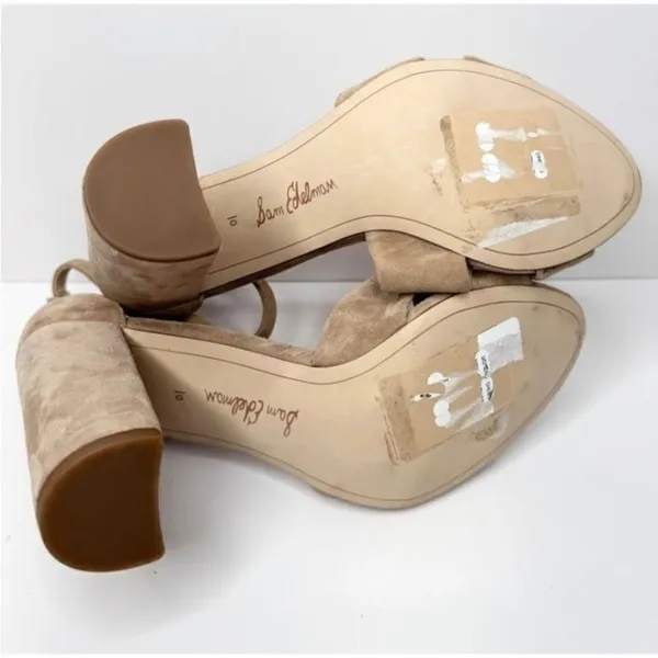 Sam‎ Edelman Yaro Block Heel Ankle Strap Criss Cross Sandals Size 10 - Image 8