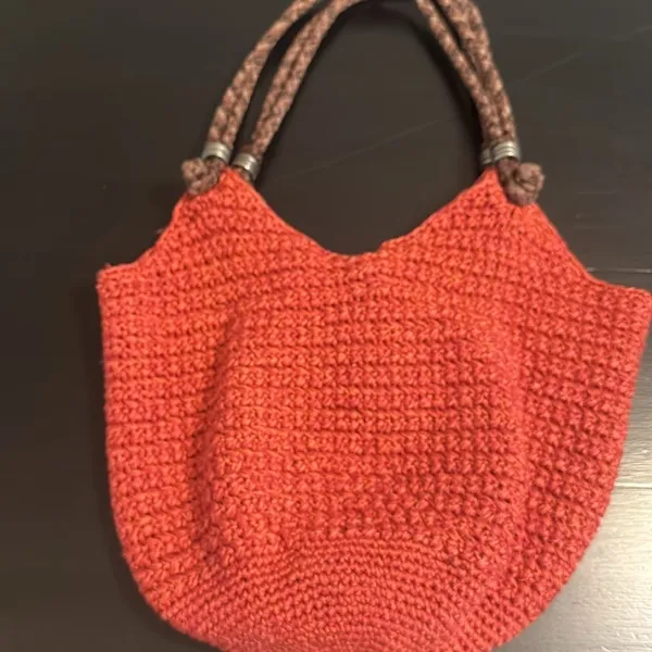 Sakroots Crochet Bucket Bag - Burnt‎ Orange - Image 6