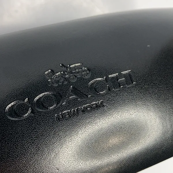 Coach hard‎ shell glasses case black - Image 3