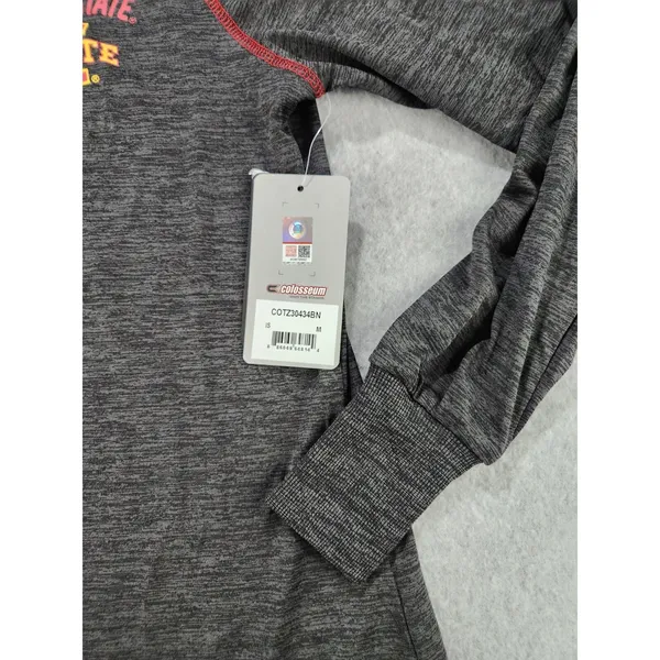 Iowa State Cyclones 1/4‎ Zip Pullover Women Size MEDIUM Colosseum Jacket Gray - Image 3