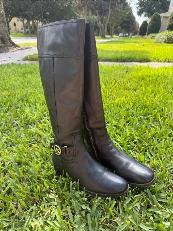 Michael Kors Women's Harland Boot Vachetta Leather Black - Image 3