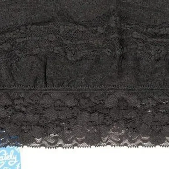 NWT Scalloped Lace Bandeau in Black Size XL - Image 2