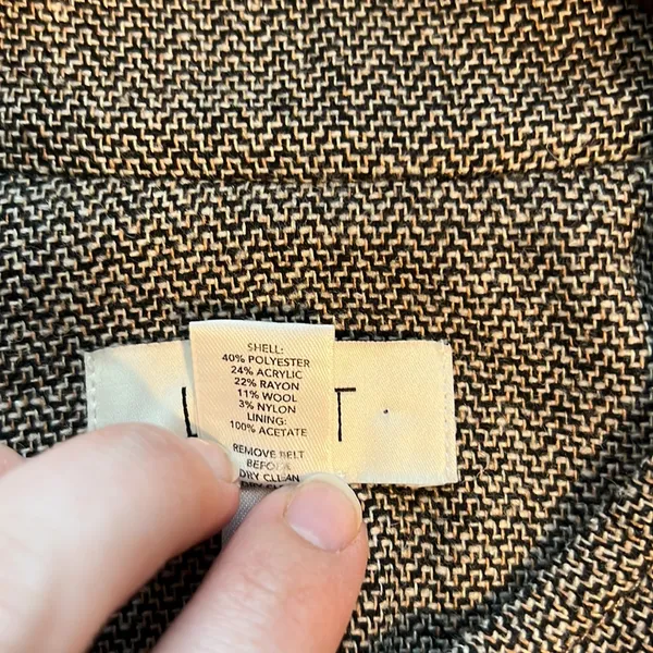 LOFT Tweed Button Placket Tie Waist Blazer, 6 - Image 11