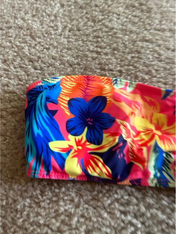 CD13 Beach top bra swim suit small colorful - Image 2