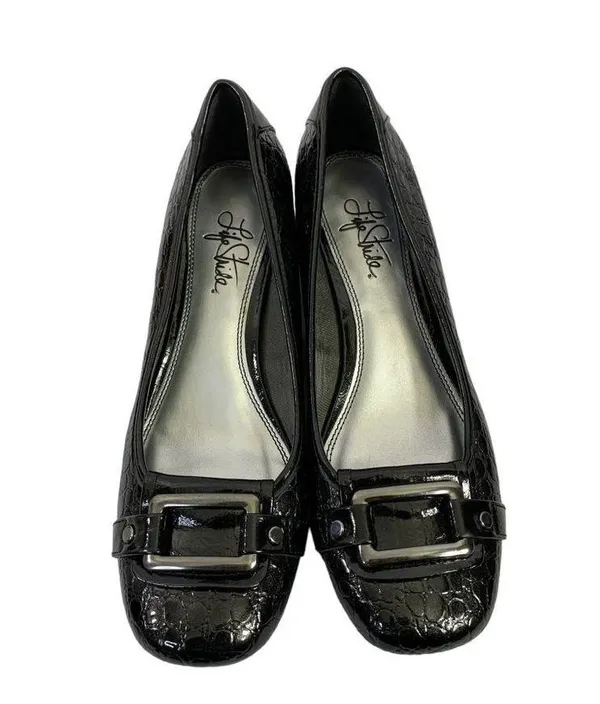 Life Stride Women's Casual Buckle Black Shoes - Image 2