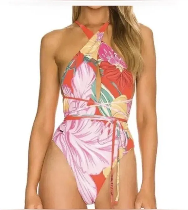Maaji Camellia Reversible One-Piece Swimsuit, Size Large, $169 - Image 10
