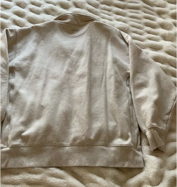 Aritzia cozy sweatfleece boyfriend 1/2 zip - Image 2