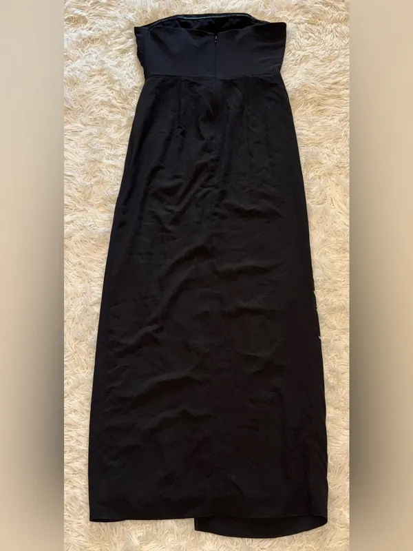 NEW Dress The Population Jasmine Strapless Black Sheath Maxi Dress sz L - Image 7