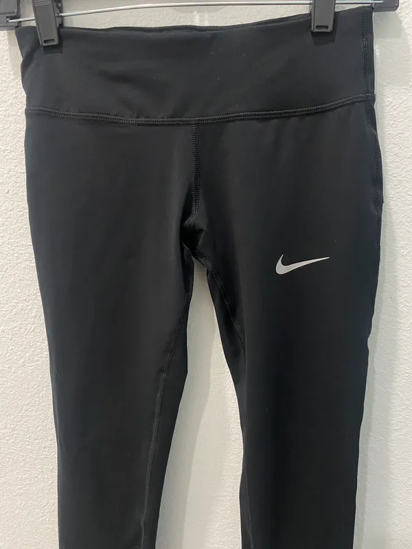 Black Cropped Leggings Size Xs - Image 3