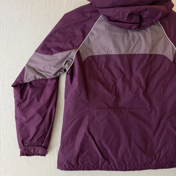 Columbia Interchange Jacket Womens Large Purple Hooded 3-in-1 Ski Hiking Shell - Image 15