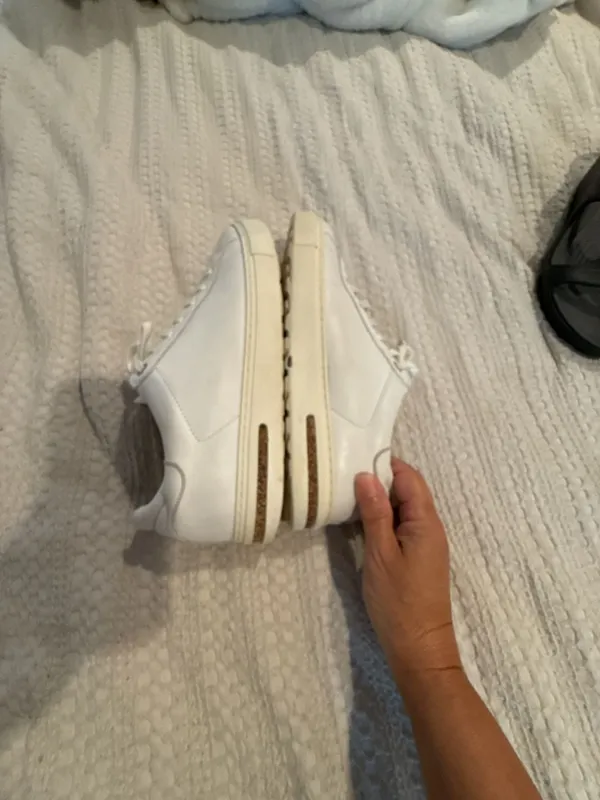 Birkenstock Bend Low White Leather Sneakers Size 38 - Image 5