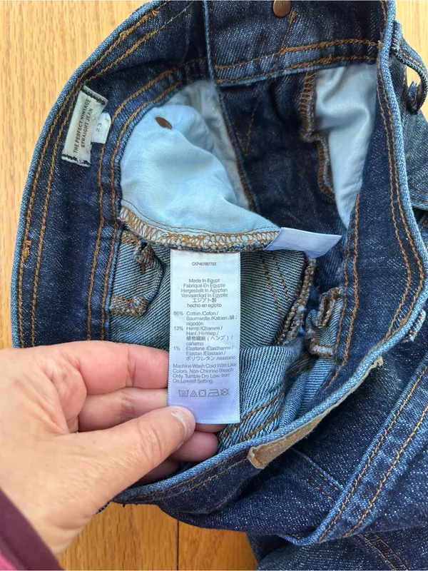 Madewell The Perfect Vintage Straight Jeans Stanhill Wash Pocket Edition Size 23 - Image 9