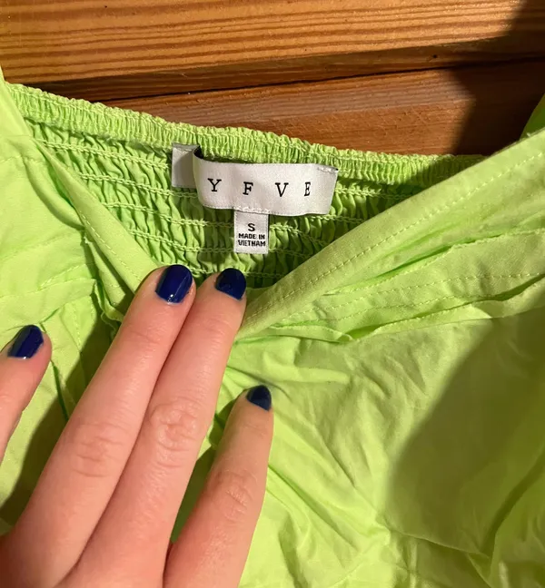 Green boutique cut out dress - Image 5