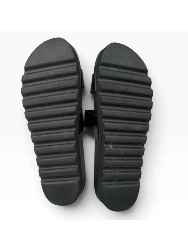 -REEF Cushion Vista Platform Sandal Womens 12 Black Comfort Slide Casual Shoe - Image 8