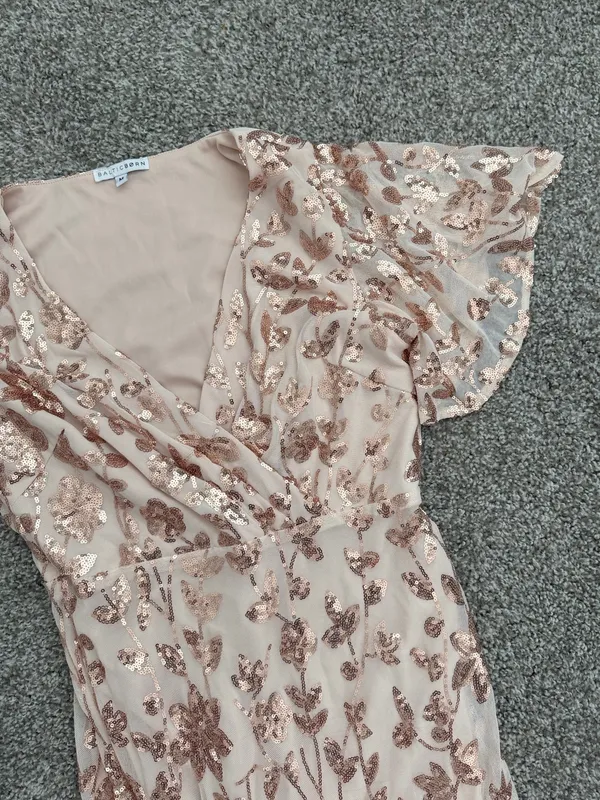 Baltic Born Esme Sequin Dress I Rose Gold Size Medium - Image 6
