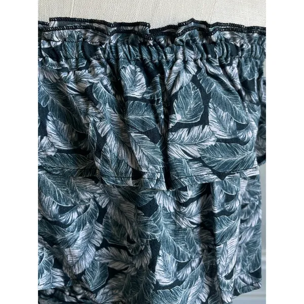 Fresha London Palm Print Maxi Dress Strapless Boho XS - Image 6