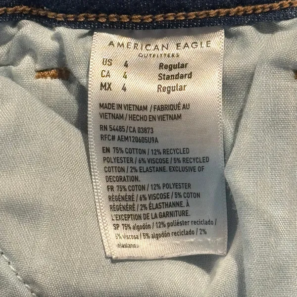 American Eagle Jeans Curvy Kick Boot Cut Next Level Stretch Casual Basics Blue 4 - Image 5