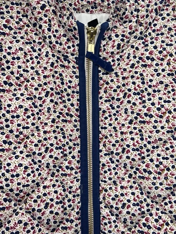 NWT J Crew Mercantile Women Vest Large Floral Quilted Full Zip Preppy Outdoor - Image 2