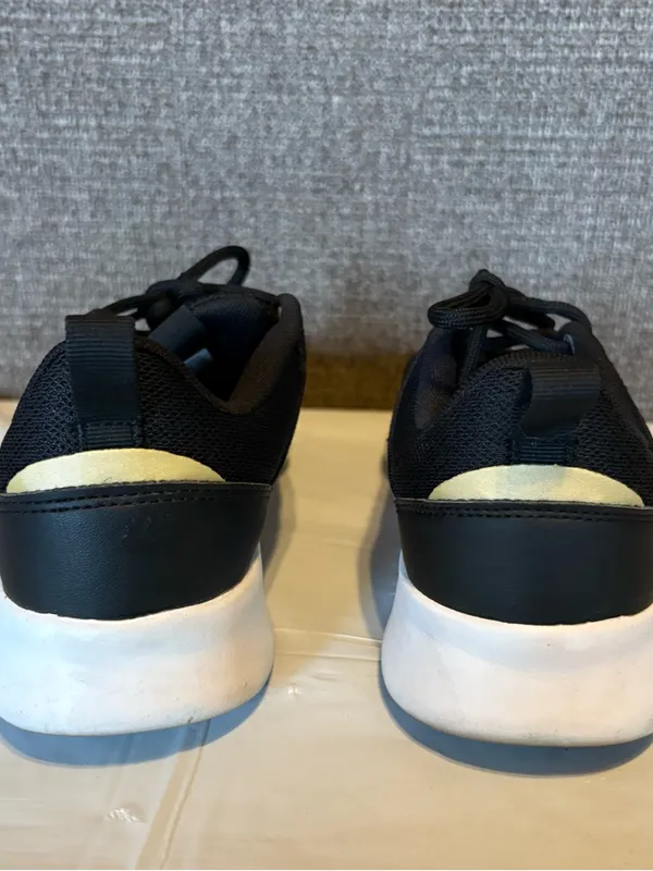 Adidas QT Racer 2.0 Shoes Womens 8.5 Black Metallic Sneakers Running Sporty - Image 3