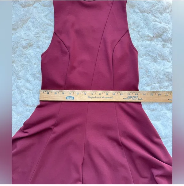 Free People Maroon Halter Dress Open Back - Image 8