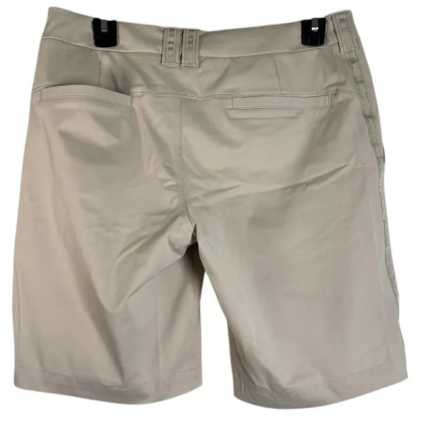 Lululemon Club Shorts 8 classic mid-rise Bermuda beige Golf Stretch Activewear - Image 4