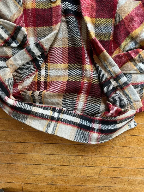 Button Up Shacket Red Size XL - Image 3