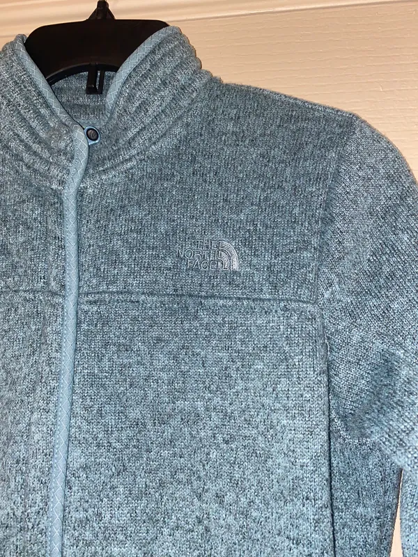 The North Face Blue Fleece Zip-up Jacket - Image 2
