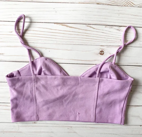 ZARA // Purple Cropped Top - Image 3