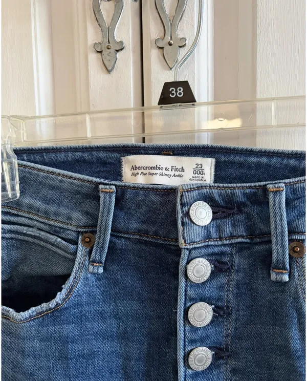 Abercrombie High-Rise Super Skinny Ankle Jeans - Image 2